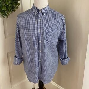 Nautica Men's Long Sleeved Plaid Button Up Size XL